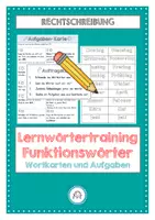 Vorschau - Stundenentwürfe - Lernwörtertraining Funktionswörter - Deckblatt