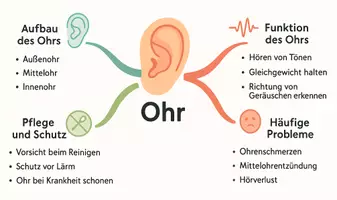 Vorschau - Arbeitsblätter - Arbeitsblatt "Ohr" + Onlineübung & MP3 + Mindmap + Infografik - Seite 3