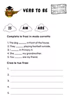 anteprima - Esercizi - 5 Esercizi di Inglese sul verbo "TO BE" - Pagina 1