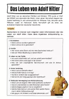 Vorschau - Arbeitsblätter - Das Leben von Adolf Hitler (Internetrecherche) - Seite 1