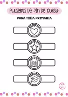 Vista previa - Manualidades / Dibujos para colorear - PULSERAS DE FIN DE CURSO - Portada