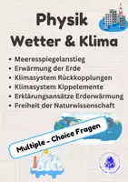 Vorschau - Stationenlernen - PH09 Klimaforschung - Multiple Choice - Erwärmung Erde - Klimasystem - Meeresanstieg - Seite 1
