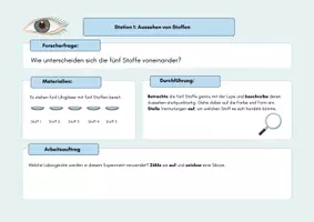 Vorschau - Stationenlernen - Schülerexperimente in Stationen: Stoffeigenschaften - Seite 1