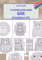 Vorschau - Arbeitsblätter - Ausmal Mandala mit BÄR Motiven ab 2.Klasse 🐻 - Deckblatt