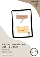 Vorschau - Arbeitsblätter - Philosophieren mit Jugendlichen III : "Der Schlüssel" - Deckblatt