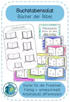 Vorschau - Arbeitsblätter - Buchstabensalat - Bücher der Bibel - Deckblatt