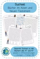 Vorschau - Arbeitsblätter - Suchsel - Bücher der Bibel - Altes und Neues Testament (4.-6. Kl.) - Deckblatt