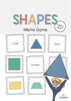 Aperçu - Jeux - 2D Shapes / Formes 2D: Memo Game (Jeu pour le cours d'anglais) - Page de couverture