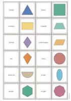 Aperçu - Jeux - 2D Shapes / Formes 2D: Memo Game (Jeu pour le cours d'anglais) - Page 2