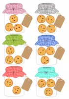 Vista previa - Tarjetas / Manipulativos - GALLETAS CONTEO - página 2