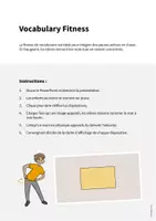 Aperçu - Jeux - 2D Shapes / Formes 2D: Vocabulary Fitness (Fitness du vocabulaire) - Page 1
