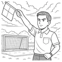 Vorschau - Mal- und Bastelvorlagen - Fußball Ausmalbilder (50 Malvorlagen) inkl. Stundenentwurf (PDF) - Seite 1