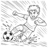 Vorschau - Mal- und Bastelvorlagen - Fußball Ausmalbilder (50 Malvorlagen) inkl. Stundenentwurf (PDF) - Seite 3