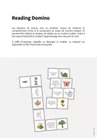 Aperçu - Jeux - Garden / Jardin: Reading Domino (Jeu pour le cours d'anglais) - Page 1