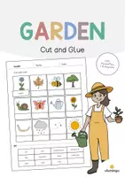 Aperçu - Matériel pour travaux manuels / dessin - Garden / Jardin: Cut and Glue (Fiche d'exercices d'anglais) - Page de couverture