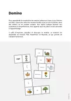 Aperçu - Jeux - Garden / Jardin: Domino (Jeu pour le cours d'anglais) - Page 1