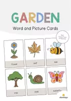 Aperçu - Affichage - Garden / Jardin: Word and Picture Cards (Cartes avec images pour le cours d'anglais) - Page de couverture