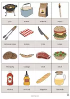 Aperçu - Jeux - Barbecue & Picnic / Barbecue et pique-nique: Drawing Game (Jeu pour le cours d'anglais) - Page 2