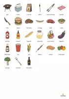 Aperçu - Jeux - Barbecue & Picnic / Barbecue et pique-nique: Vocabulary Game (Jeu pour le cours d'anglais) - Page 3