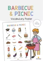 Aperçu - Affichage - Barbecue & Picnic / Barbecue et pique-nique: Vocabulary Poster (Affiche pour le cours d'anglais) - Page de couverture