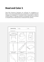 Aperçu - Cartes d'exercices - Barbecue & Picnic / Barbecue et pique-nique: Read and Color 2 (Fiche d'exercices d'anglais) - Page 1