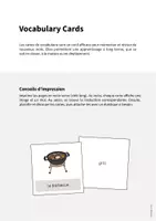 Aperçu - Fiches - Barbecue & Picnic / Barbecue et pique-nique: Vocabulary Cards (Cartes de mots) - Page 1