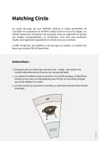 Aperçu - Cartes / Images - Barbecue & Picnic / Barbecue et pique-nique: Matching Circle (Puzzle circulaire pour le cours d'anglais) - Page 1