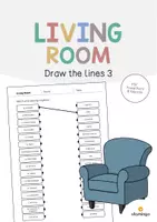 Aperçu - Cartes d'exercices - Living Room / Salon: Draw the lines 3 (Fiche d'exercices d'anglais) - Page de couverture