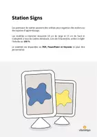Aperçu - Affichage - Colours / Couleurs: Station Signs (Cartes de travail en atelier) - Page 1