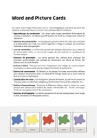 Aperçu - Affichage - Colours / Couleurs: Word and Picture Cards (Cartes avec images pour le cours d'anglais) - Page 1