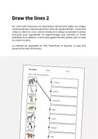 Aperçu - Cartes d'exercices - Zoo Animals / Animaux du zoo: Draw the lines 2 (Fiche d'exercices d'anglais) - Page 1