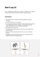 Aperçu - Jeux - DON'T SAY IT: Pack XXL de ressources pour les cours d’anglais - Page 2