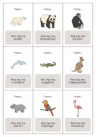 Aperçu - Jeux - Zoo Animals / Animaux du zoo: I have..., who has...? (Jeu pour le cours d'anglais) - Page 3