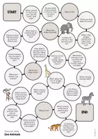 Aperçu - Jeux - Zoo Animals / Animaux du zoo: Smalltalk Game (Jeu de conversation) - Page 2