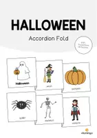 Aperçu - Fiches - Halloween: Accordion Fold (Jeu pour le cours d'anglais) - Page de couverture