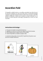 Aperçu - Fiches - Halloween: Accordion Fold (Jeu pour le cours d'anglais) - Page 1