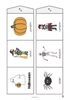 Aperçu - Fiches - Halloween: Accordion Fold (Jeu pour le cours d'anglais) - Page 3