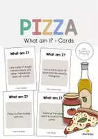 Aperçu - Jeux - Pizza: What am I? - Cards (Jeu pour le cours d'anglais) - Page de couverture