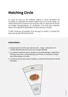 Aperçu - Cartes / Images - Pizza: Matching Circle (Puzzle circulaire pour le cours d'anglais) - Page 1