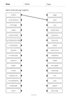 Aperçu - Cartes d'exercices - Pizza: Draw the lines 3 (Fiche d'exercices d'anglais) - Page 2