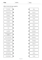 Aperçu - Cartes d'exercices - Pizza: Draw the lines 3 (Fiche d'exercices d'anglais) - Page 3