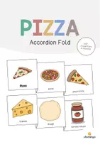 Aperçu - Fiches - Pizza: Accordion Fold (Jeu pour le cours d'anglais) - Page de couverture