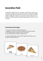 Aperçu - Fiches - Pizza: Accordion Fold (Jeu pour le cours d'anglais) - Page 1
