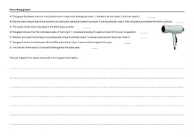 Vorschau - Arbeitsblätter - Graph Descriptions Vocabulary & Writing Task - Seite 2