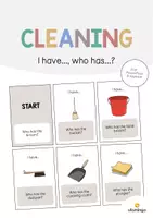 Aperçu - Jeux - Cleaning / Nettoyage: I have..., who has...? (Jeu pour le cours d'anglais) - Page de couverture