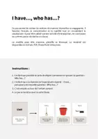 Aperçu - Jeux - Cleaning / Nettoyage: I have..., who has...? (Jeu pour le cours d'anglais) - Page 1