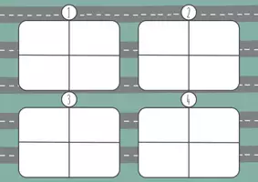 Aperçu - Apprentissages en autonomie - 🚗 Cartes à compter – Thème Les véhicules - Page 1