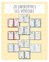 Aperçu - Apprentissages en autonomie - 🚦 20 Labyrinthes – Thème Les véhicules - Page de couverture