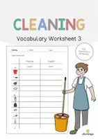 Aperçu - Fiches - Cleaning / Nettoyage: Vocabulary Worksheet 3 (Fiche d'exercices d'anglais) - Page de couverture
