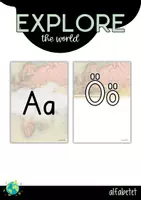förhandsvisning - EXPLORE THE WORLD - ALFABETET - försättsblad